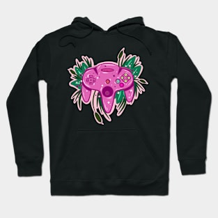 Retro Floral Gaming Controller Hoodie